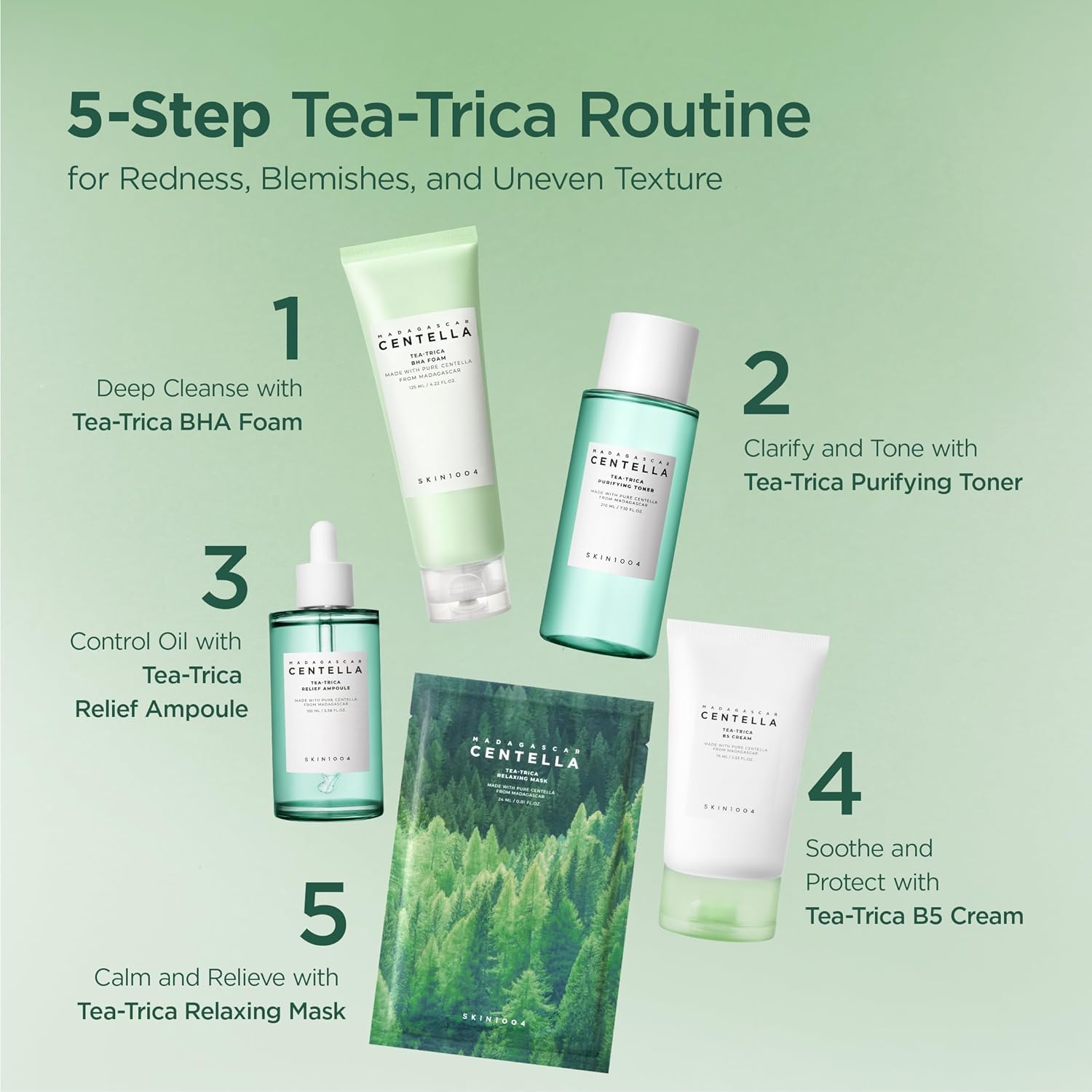 Madagascar Centella Tea-Trica Bha Foam